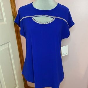 NWT beautiful cobalt and sparkle top.
